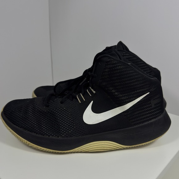 Nike Other - Nike Air Precision Basketball Shoes Mens Size 11 Black White High Top Sneaker